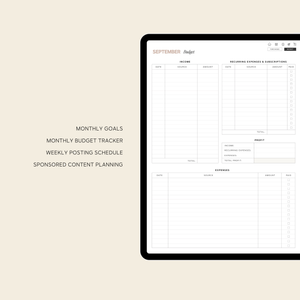 digital social media planner