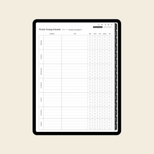 content creator planner