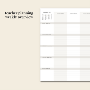 academic planner for teachers