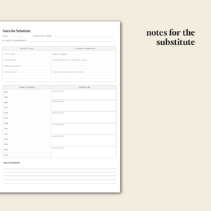daily teacher planner