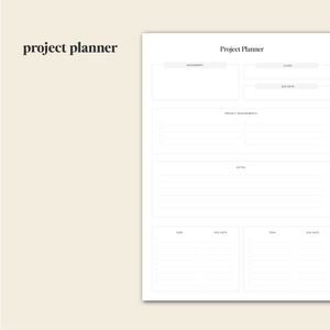 college productivity planner