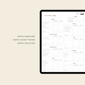 college student digital planner