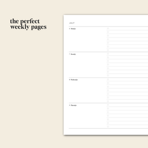 weekly productivity planner