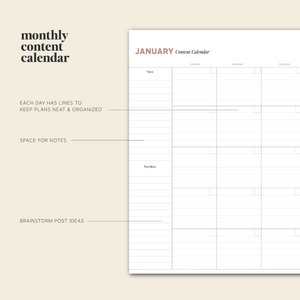 blog post organizer​