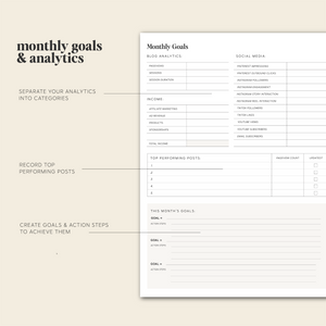blog strategy planner​