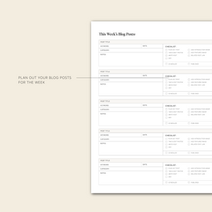 content creation planner​