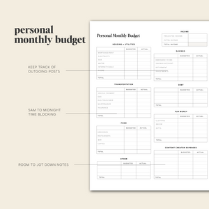 influencer planner​ 1