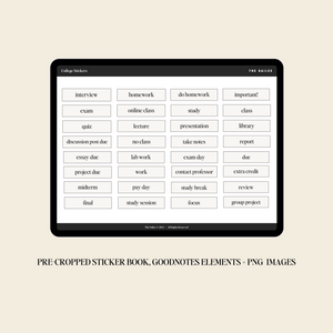 ipad planner stickers for students