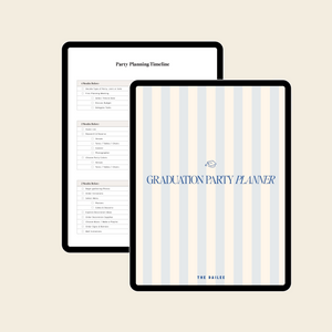 oxford blue graduation party planner template