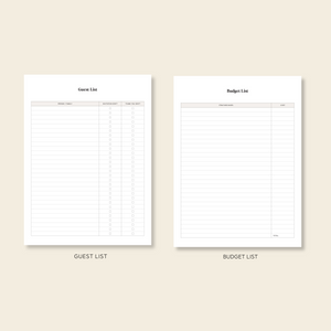 party checklist planner