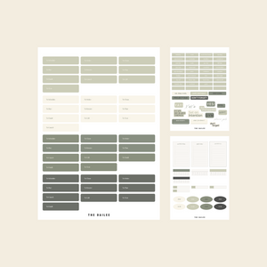 green planner accessories