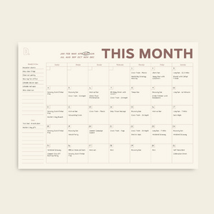 monthly schedule organizer