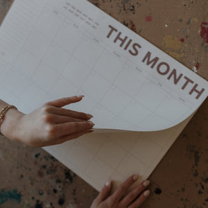 undated monthly planner