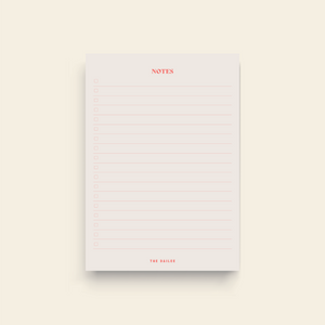pink notes notepad