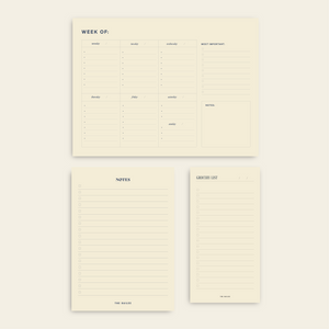 light yellow notepad bundle