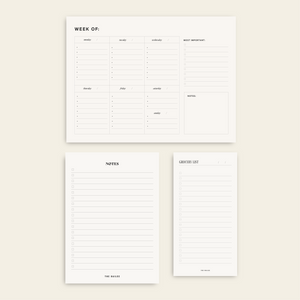 white notepad bundle
