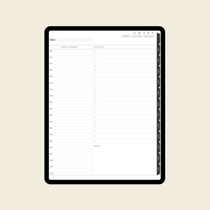 iPad planner template