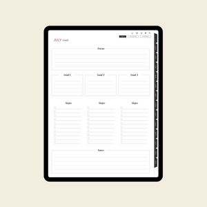 undated digital planner