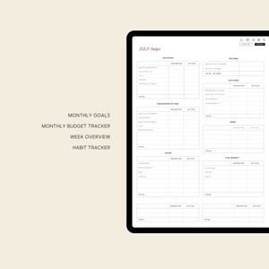 iPad productivity planner