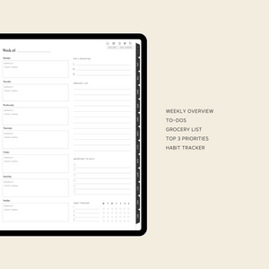 hyperlinked digital planner