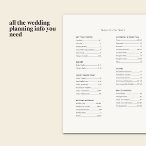 wedding organizer set