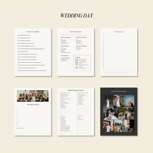 wedding prep organizer