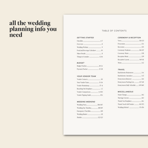wedding timeline planner